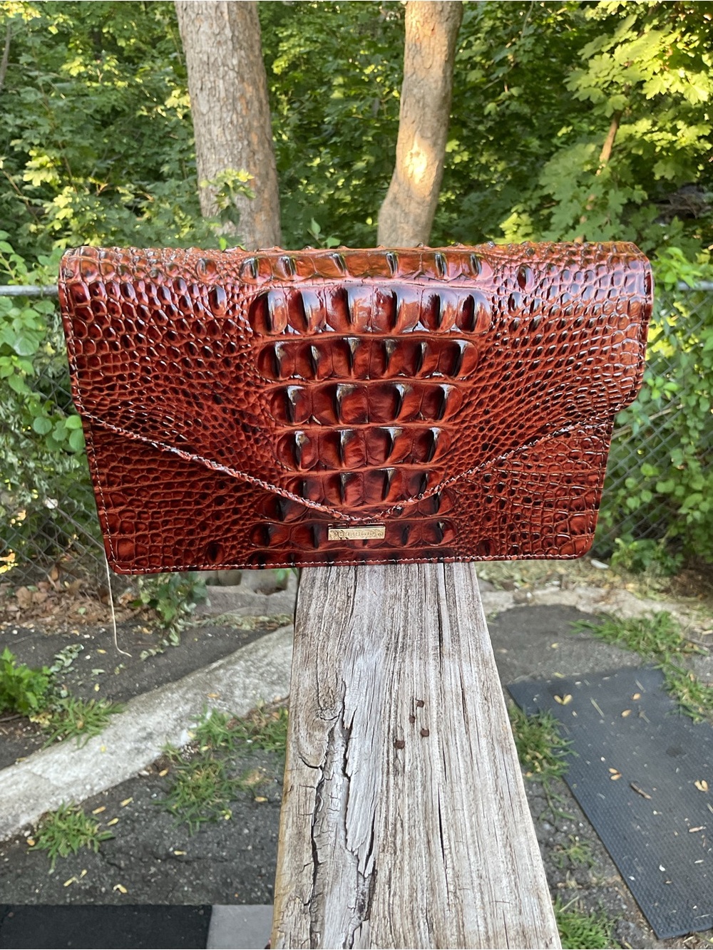 Brahmin Wendy Pecan Genuine Leather Crossbody Bag NWT - Picture 5 of 10